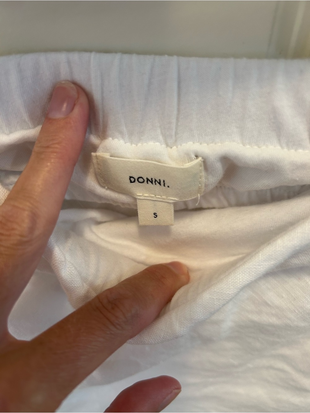 Donni white linen tube top - Picture 8 of 8